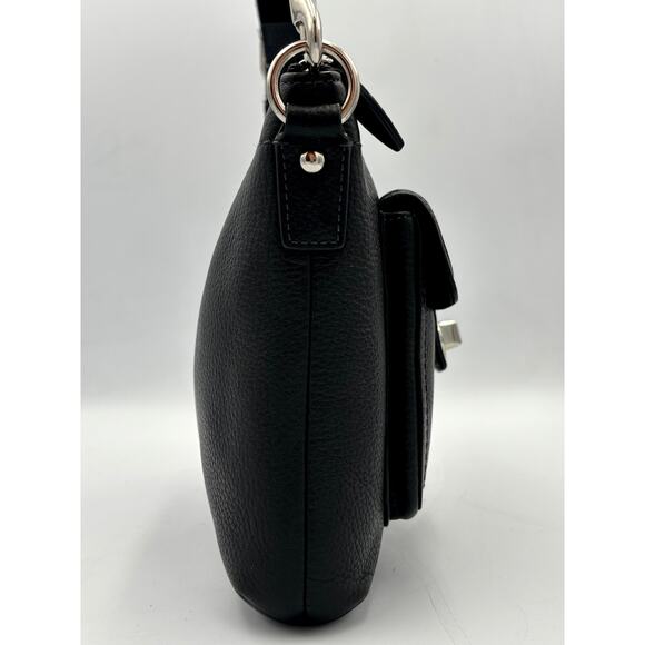 Coach Y2K Penelope Leather Swingpack | Vintage Turnlock Black Crossbody Bag - Picture 8 of 10